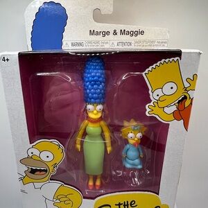 The Simpsons Marge & Maggie Action Figures Toy - New!